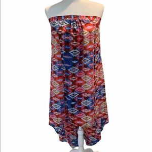 NWOT Blu Moon/Blue Planet Tube Dress Hi Low. XS